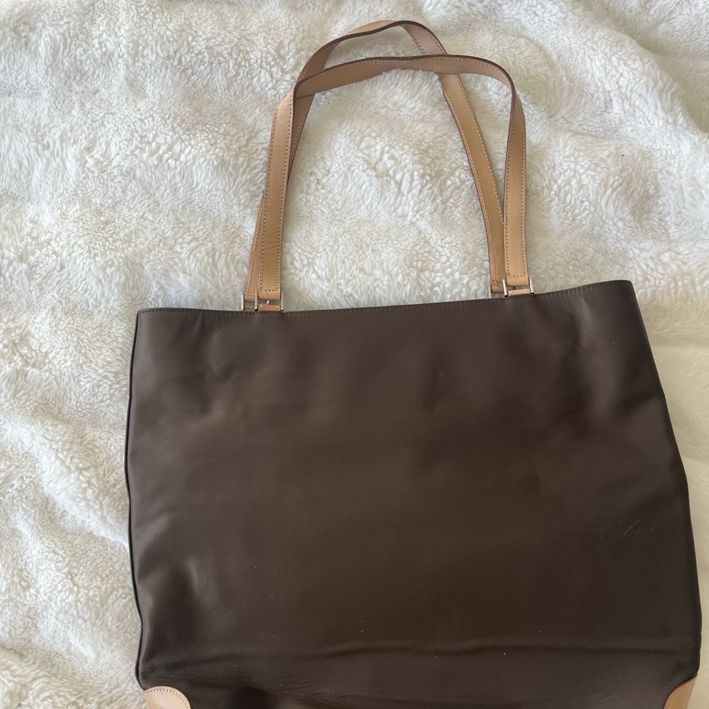 Kate spade Brown Nylon and Leather Tote Bag
